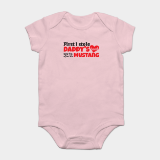 Mustang Baby Bodysuit - Daddy's Mustang by SoCalmama